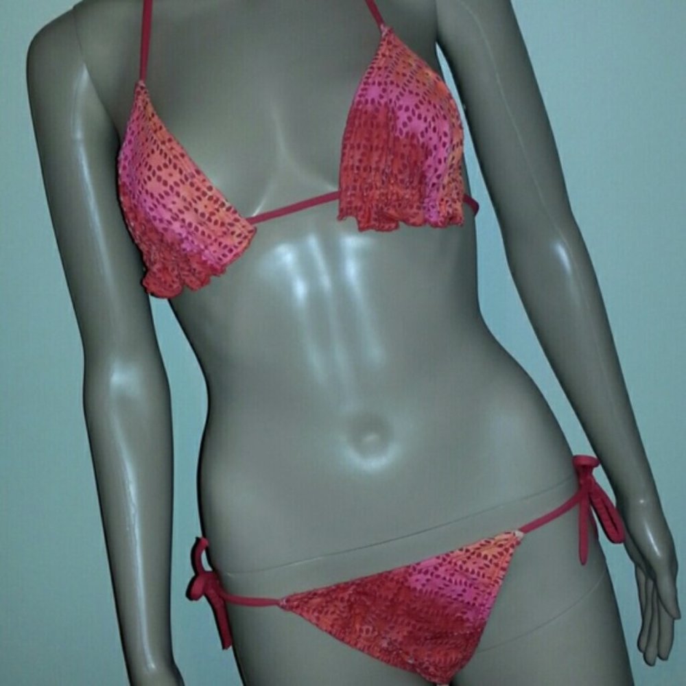 Pink and red bikini - S/M